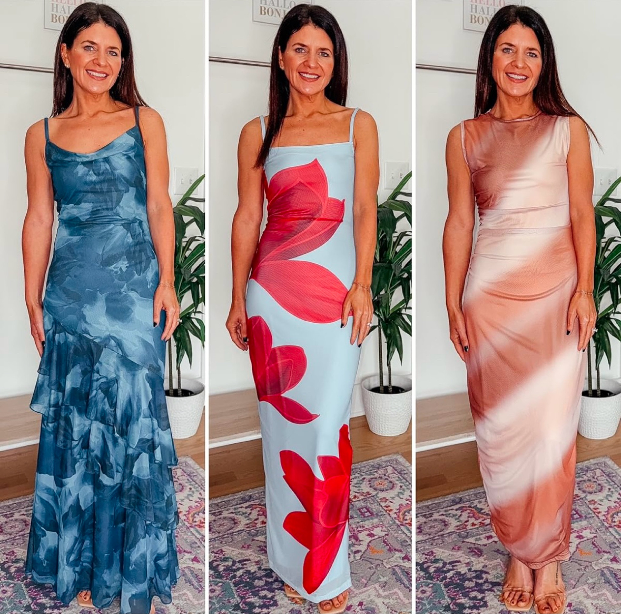 AMAZON- Outfit Idea

If you are looking for a wedding guest dress or a dress for your next special occasion, or vacation, I got you! These three dress are gorgeous! 
The first is fitted up top and more flowy on the bottom, it is a blue floral print, it has spaghetti straps and is a maxi dress!
The second has more bold colors of red and baby blue, it is a fitted maxi dress with some flowers as well.
The last one is a high neck sleeveless maxi dress with brown tie dye coloring, it is fitted as well!



#LTKWedding #LTKParties #LTKStyleTip