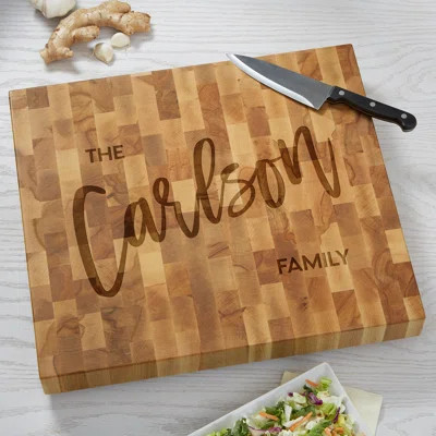 Bold Family Name Personalized Cutting Board | Wayfair North America