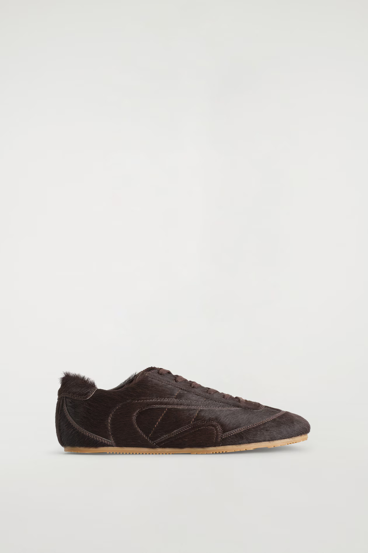 MINIMAL PONY-HAIR TRAINERS - CHOCOLATE | COS | COS UK