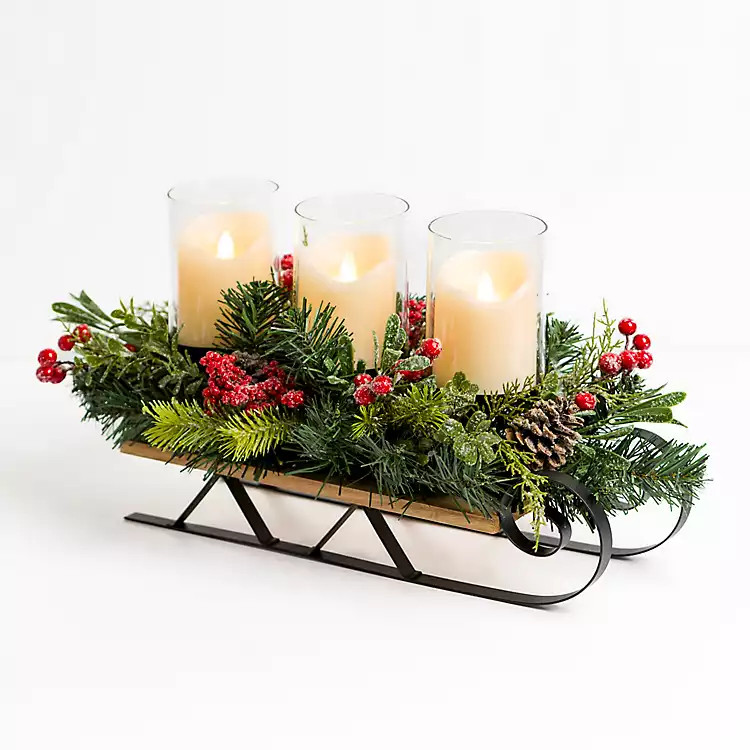 Sleigh Berry Candle Centerpiece | Kirkland's Home
