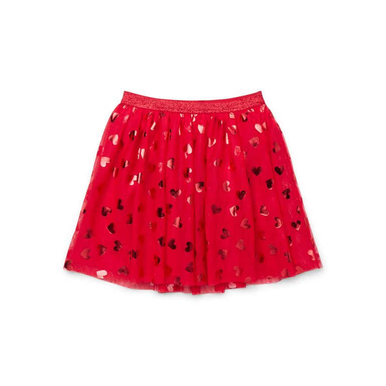 Valentine's Day Girls' Mesh Skirt from Way to Celebrate, Sizes 4-18 | Walmart (US)