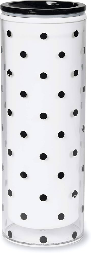 Kate Spade New York Polka Dot 16 Ounce Insulated Travel Mug with Lid, Double Wall Thermal Tumbler... | Amazon (US)
