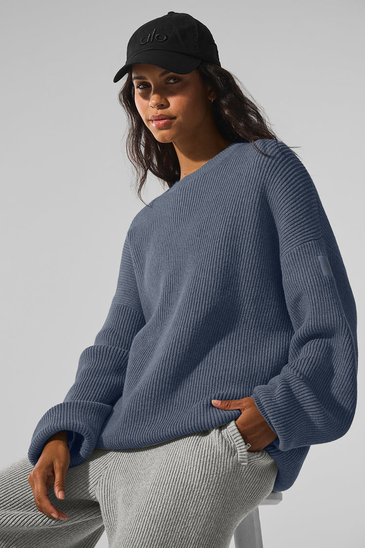 Domain Rib Knit Crew Sweater | Alo Yoga