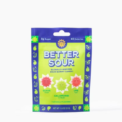 Better Sour Guava Calamansi Ume Sour Gummy Candy - 1.8oz | Target