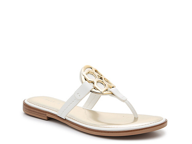 Kelly & Katie Dahlin Sandal - Women's - White/Gold Metallic | DSW