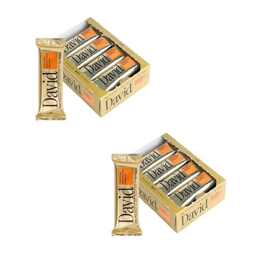David Protein Bar, Peanut Butter Chocolate Chunk, 24 Protein Bars | 28g of Protein | 150 Calories | 0g of Sugar - High Protein, Low Carb, Gluten Free Protein Bar, Pack of 24 | Amazon (US)