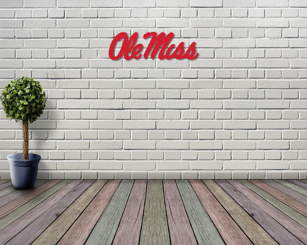 Ole Miss Script Fan Sign | Etsy (US)