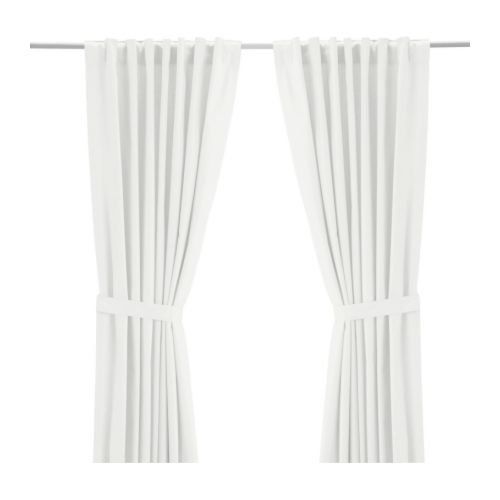 Ikea Ritva Curtains with tie Packs 1 Pair White 57 " x 118 " 800.638.33 | Amazon (US)