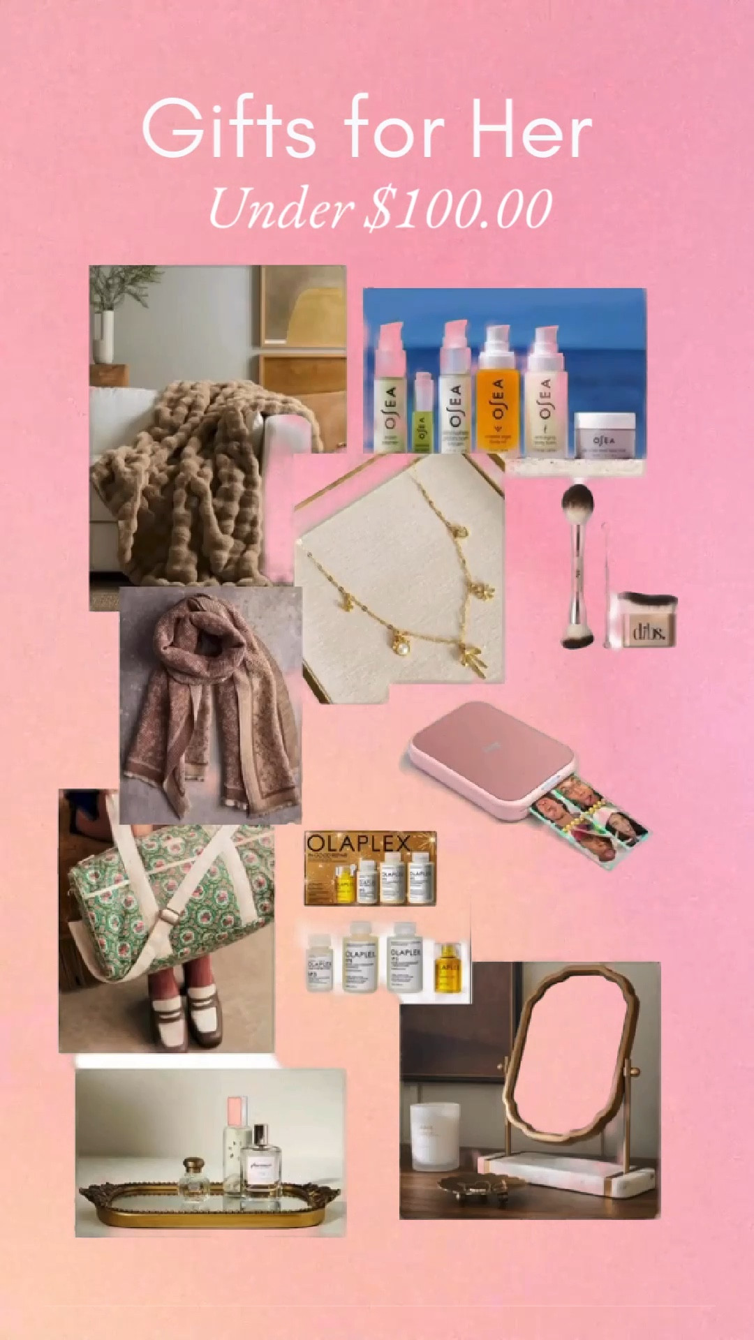 Gifts for her under $100.00
Click products and gift guides in my LTK shop to see more 

#LTKHoliday #LTKGiftGuide #LTKFindsUnder100