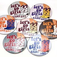 Gameday Pin Button Badge | College Football Buttons, Game Day Pins, Tailgate Accessories, Sorority Vibes, On | Etsy (US)