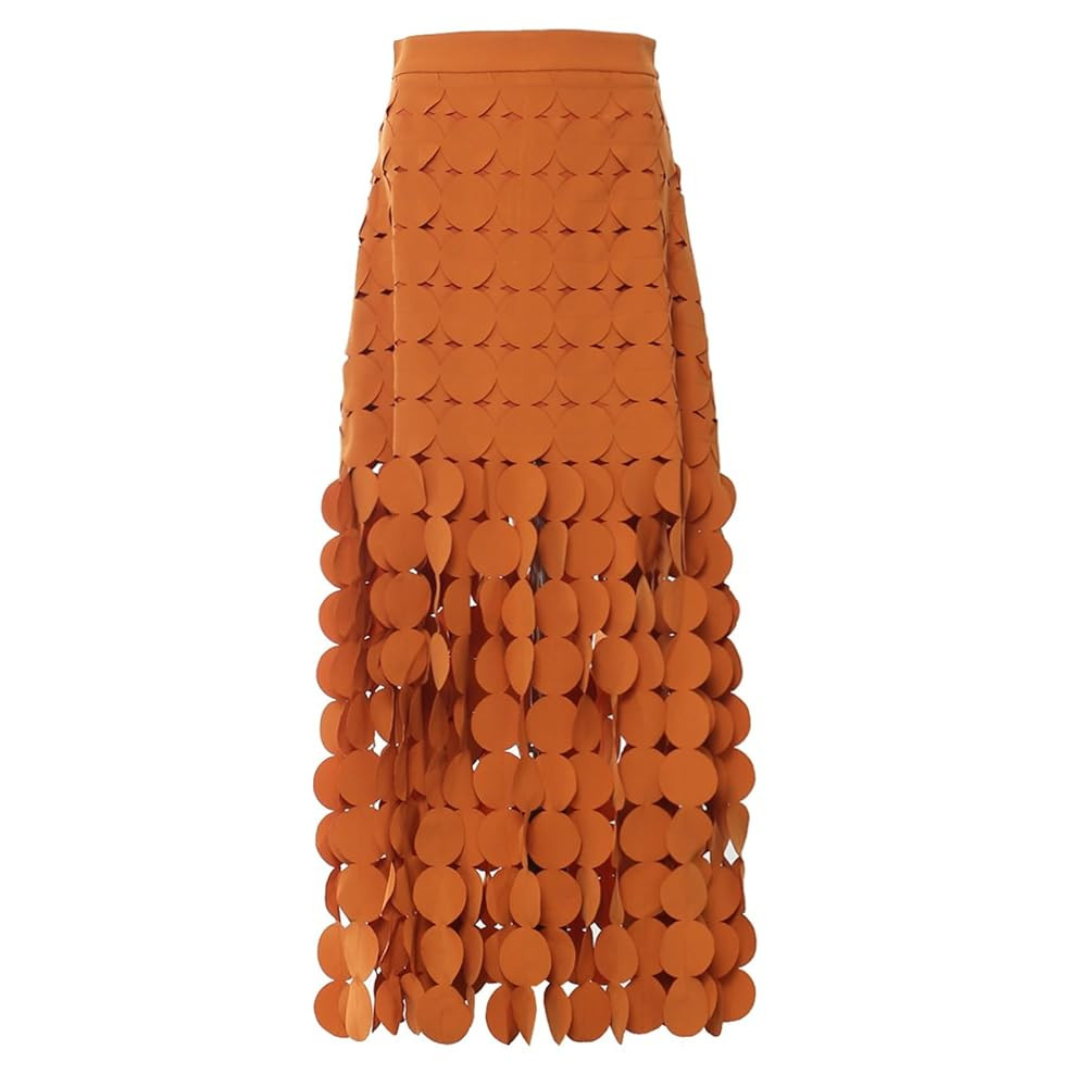 Women's Multi Circle Layered Maxi Skirt Patchwork Circular Cutouts Tassel High Waist Retro Hollow... | Amazon (US)