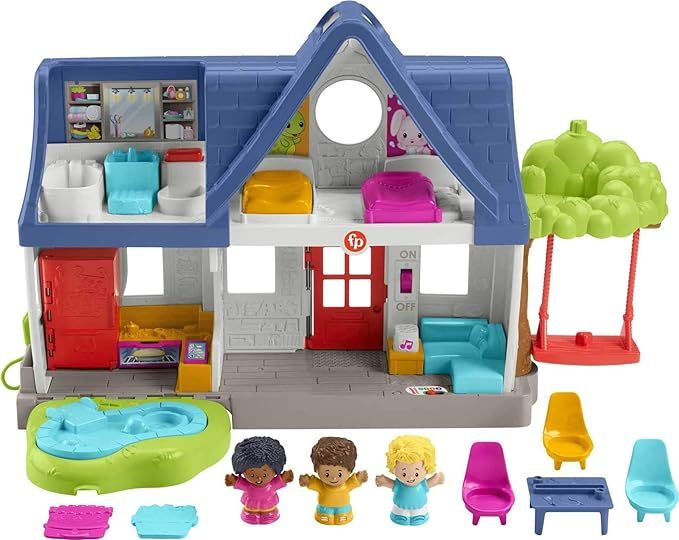 Fisher-Price Little People Play House Toddler Playset with Lights Music and Smart Stages Learning... | Amazon (US)