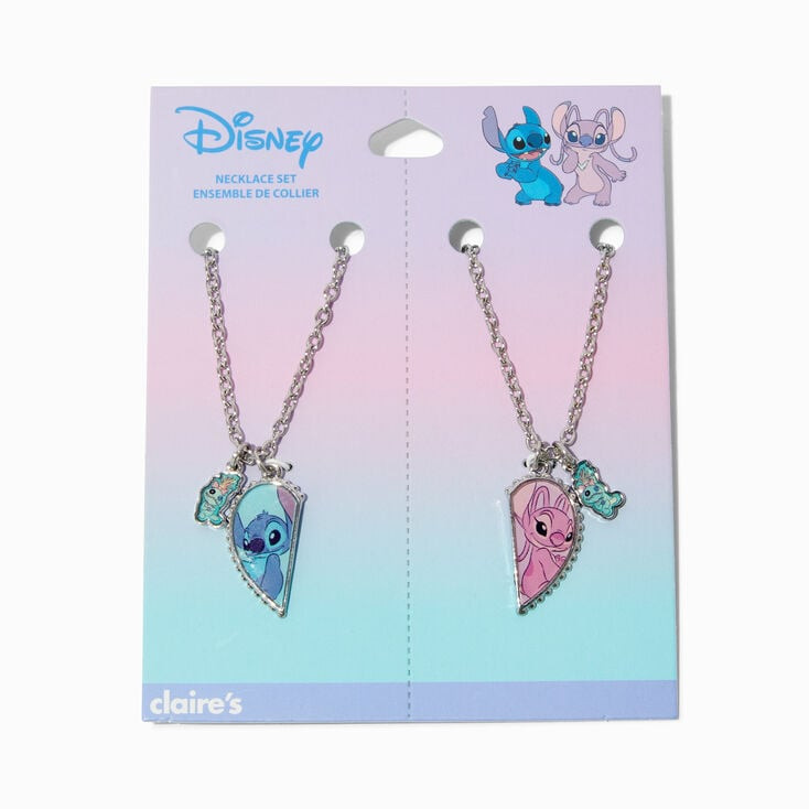 Disney Stitch Claire's Exclusive BFF Split Heart Necklace Set - 2 Pack | Claire's (UK)