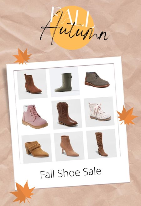 Fall shoe SALE #target #targetfinds #boots #shoe #shoesale #kids #woman #fallshoes #fall 

#LTKsalealert #LTKshoecrush #LTKSeasonal