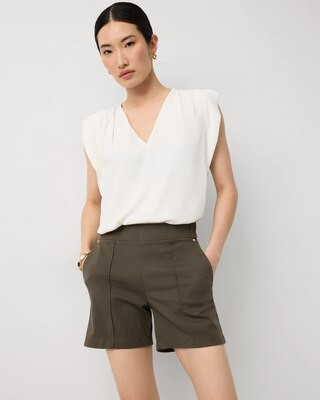 Women's Pret High-Rise Shorts in Vineyard size 0 | White House Black Market | White House Black Market