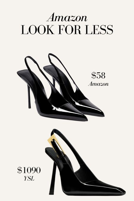 Amazon look for less! Similar YSL heels on Amazon! Black slingback heels 

#LTKshoecrush #LTKstyletip #LTKfindsunder100