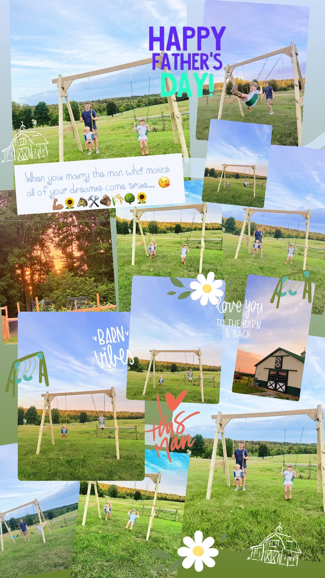 When you marry the man who makes all of your dreams come true… 😘💪🏽🌻🐴🛠️🪵🌾🌳🌻