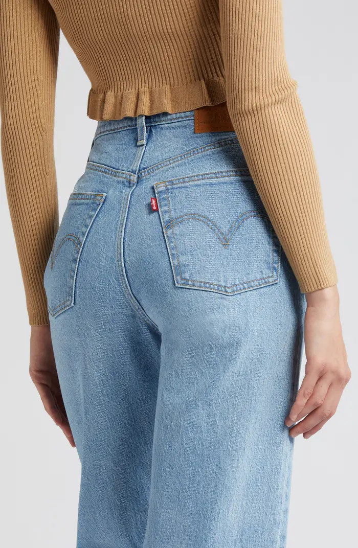 Ribcage High Waist Straight Leg Jeans | Nordstrom