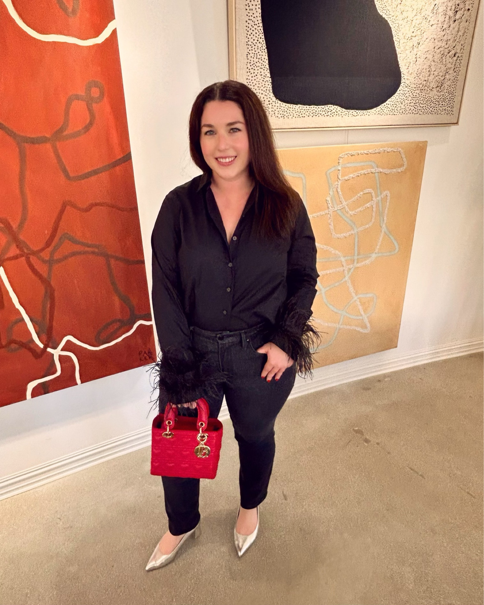 Loving this feather button down from Jcrew! It’s the perfect top to wear to a holiday party. It’ll be such a festive part of your outfit! I’m wearing a size 10 for reference  

#LTKHoliday #LTKparties #LTKmidsize