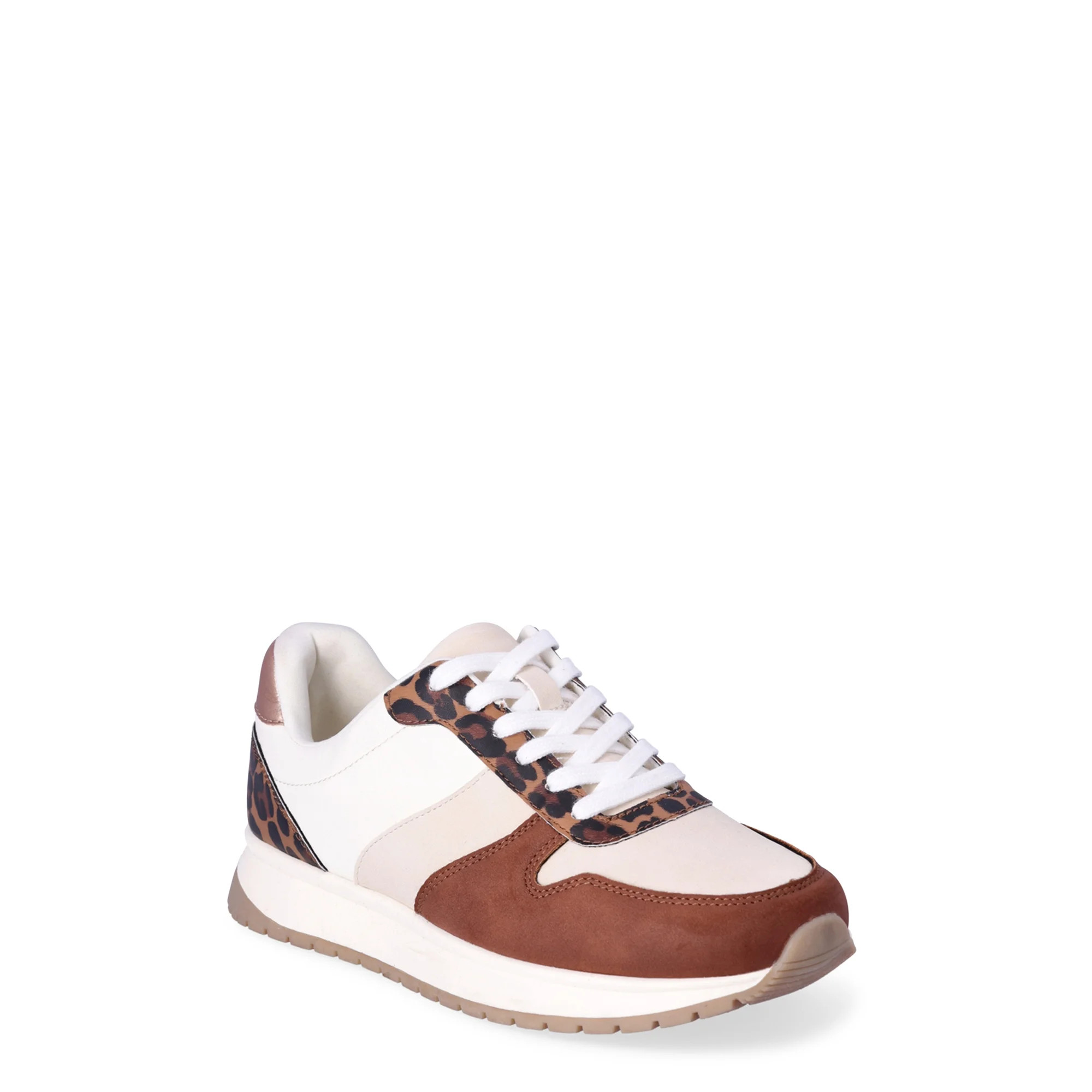 Time and Tru Women's Chunky Jogger Lace up Casual Sneakers, Wide Width Available | Walmart (US)