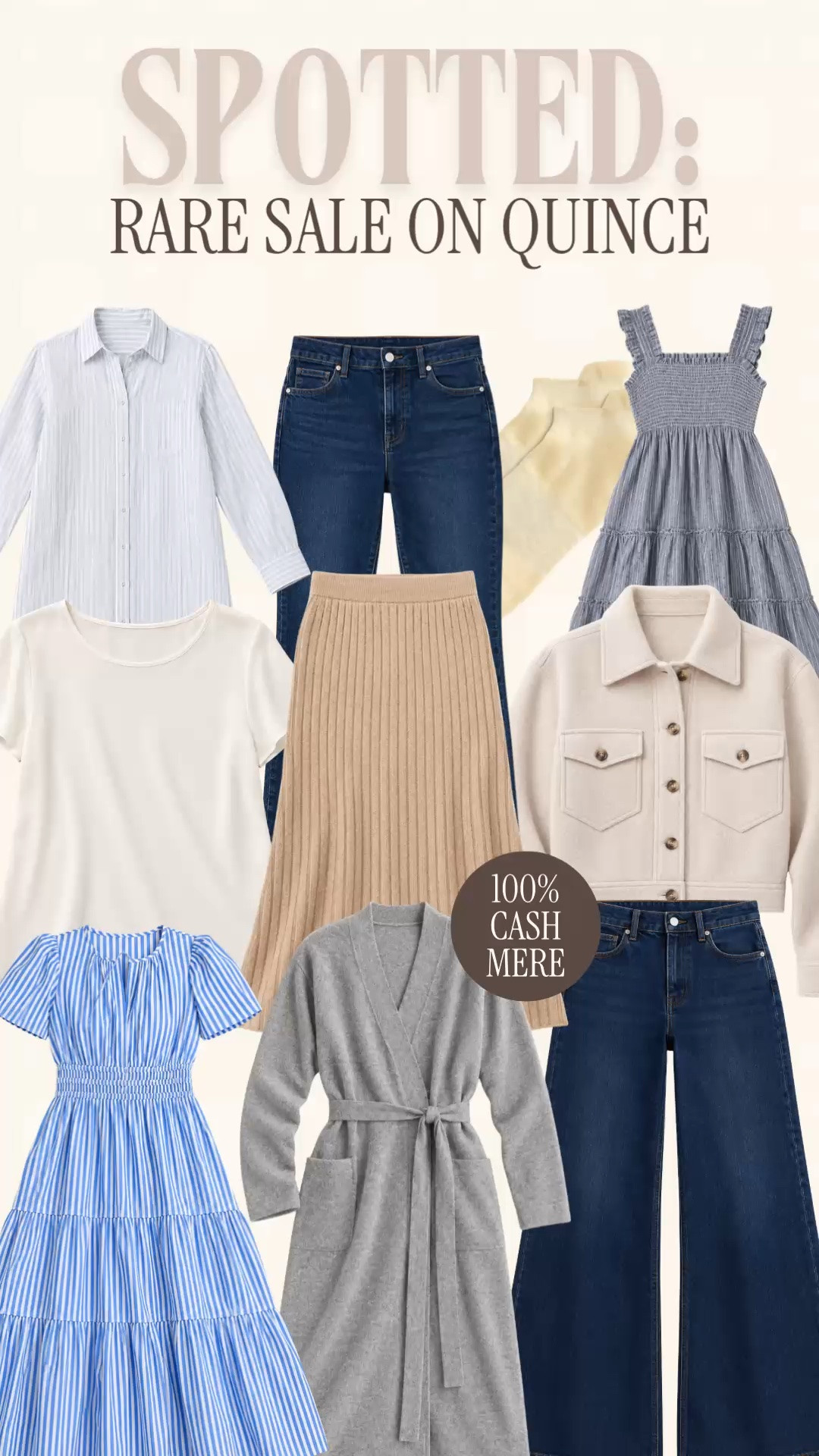 QUINCE IS HAVING A SALE. YES, REALLY. Up to 30% off, and I’ve linked my best sale finds below.

Quince rarely has sales, so this is one I wanted on your radar today. Their everyday prices are already low for the fabrics they offer, which makes an extra discount especially worth a look if you’ve been building a Quince wish list.

My picks focus on classic fall outfits and pieces you can keep wearing beyond this season. Think polished work outfits, comfortable weekend outfits and layers that work with what’s already in your closet. If your style is preppy, feminine and timeless, this is a good place to start.

This is also a chance to shop for the pieces your fall wardrobe is missing: something for business casual workdays, an easy layer for teacher outfits, or a staple you’ll reach for several times a week. A rare sale is even better when it’s on something you already wanted.

I’ve pulled my favorites together so you can go straight to the best finds. Shop the linked Quince sale picks below for up to 30% off today.

Quince sale, Quince sale today, Quince deals, Quince Deal Days, Quince sale finds, Quince fall sale, Quince clothing sale, Quince finds, Quince fashion finds, Quince fall outfits, Quince fall haul, deal days fashion finds, fall clothing sale, fall outfits women, fall fashion hauls, fall wardrobe essentials, fall capsule wardrobe, classic fall outfits, preppy fall style, timeless style women, affordable fall fashion, work outfits women, business casual outfits women, teacher outfits fall, fall layering pieces, elevated everyday outfits

#LTKSaleAlert #LTKSeasonal #LTKWorkwear #Quince #QuinceSale #QuinceFinds #DealDays #FallOutfits #FallFashion #PreppyStyle #BusinessCasual @Quince