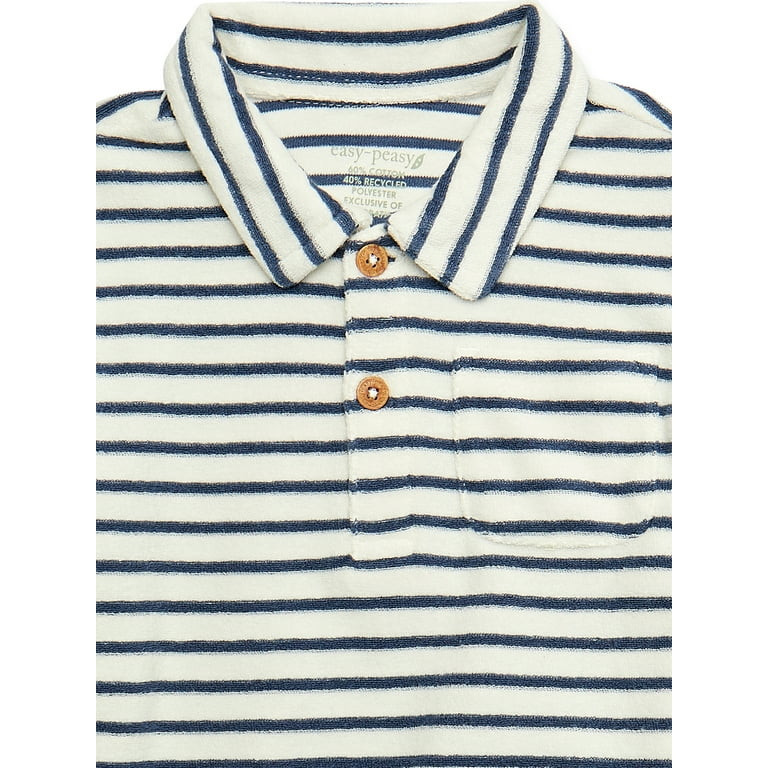 easy-peasy Toddler Boy Terry Short Sleeve Polo, Sizes 12M-5T | Walmart (US)
