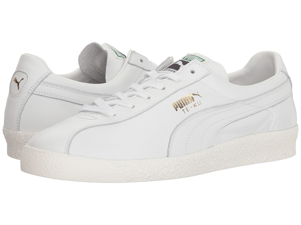 PUMA Te-Ku Core (Puma White/Puma White) Men's Lace up casual Shoes | Zappos