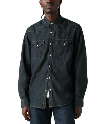Levi's® Men's Classic Standard Fit Western Shirt - Macy's | Macy's