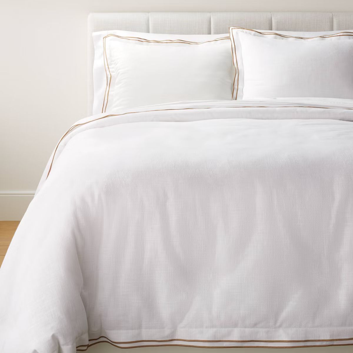 Double Flange Merrow Stitch Duvet Cover & Sham Set - Threshold™ designed with Studio McGee | Target