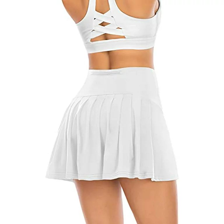 Pleated Tennis Skirts for Women with Pockets Shorts Athletic Golf Skorts Activewear Running Worko... | Walmart (US)