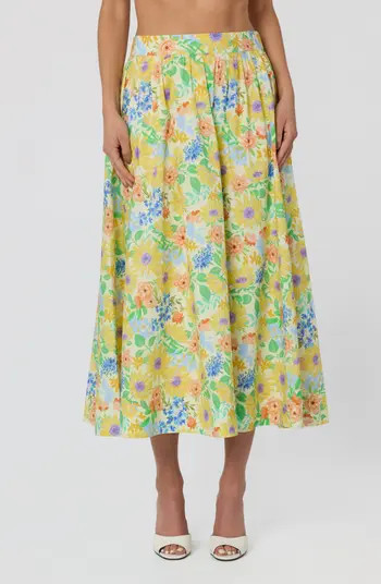 Jolie Floral Print Midi Skirt | Nordstrom