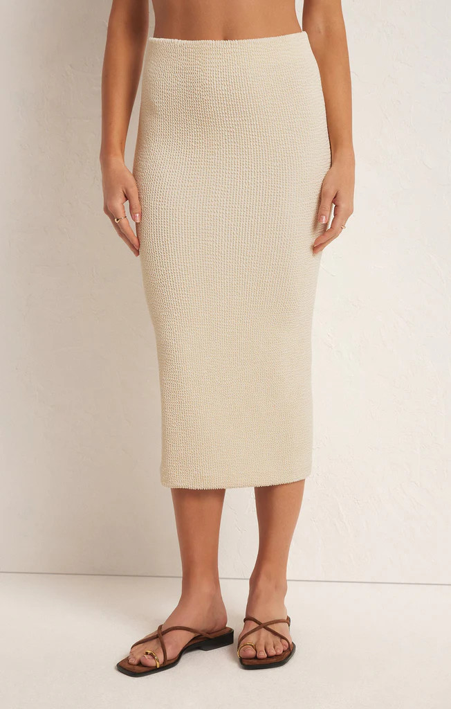 Aveen Crinkle Stretch Knit Midi Skirt | Z Supply