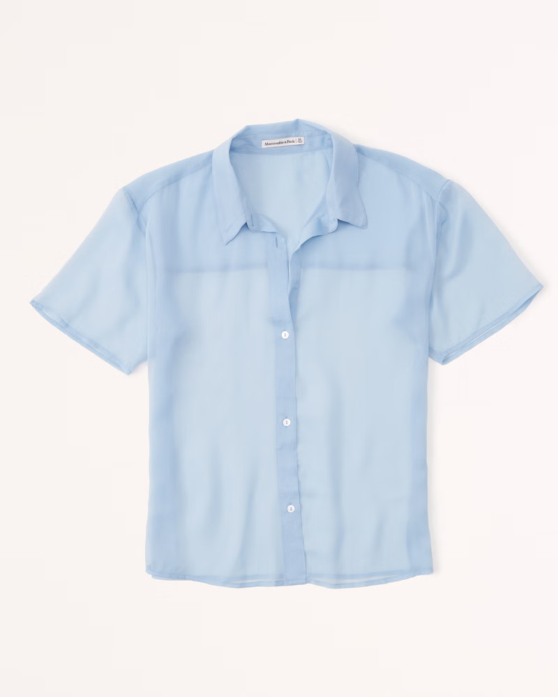 Women's Oversized Resort Shirt | Women's Tops | Abercrombie.com | Abercrombie & Fitch (US)