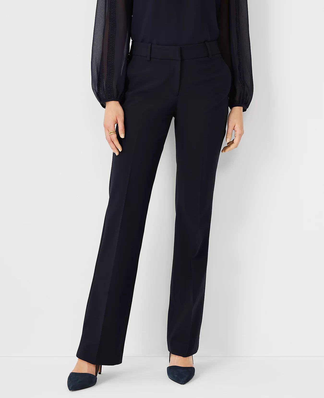 The High Rise Trouser Pant In Seasonless Stretch - Classic Fit | Ann Taylor (US)