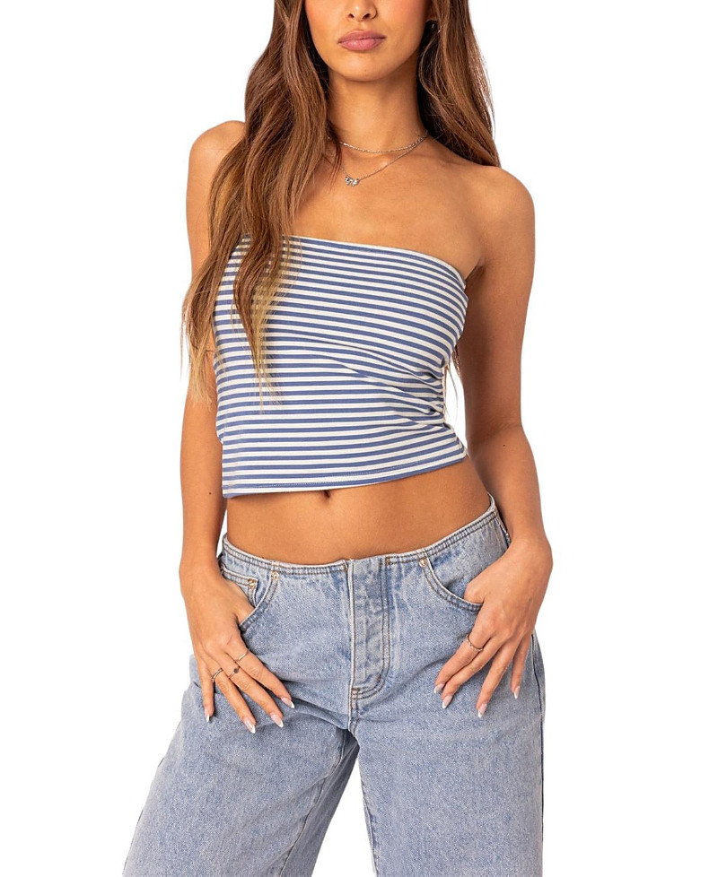 Edikted Lilah Striped Tube Top | Bloomingdale's (US)