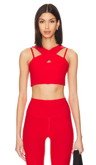 Stretch Double Bra in Red | Revolve Clothing (Global)