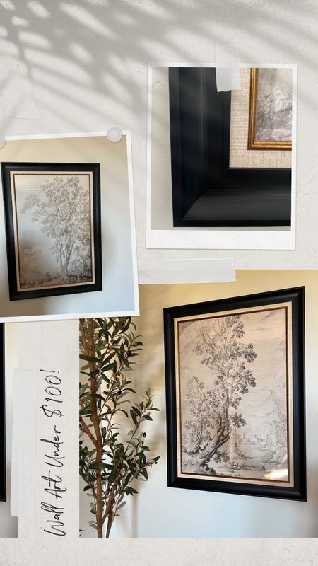 Wall Art under $100 - 42 prints to choose from - two options for frames (black or natural) 

#LTKhome #LTKfindsunder100