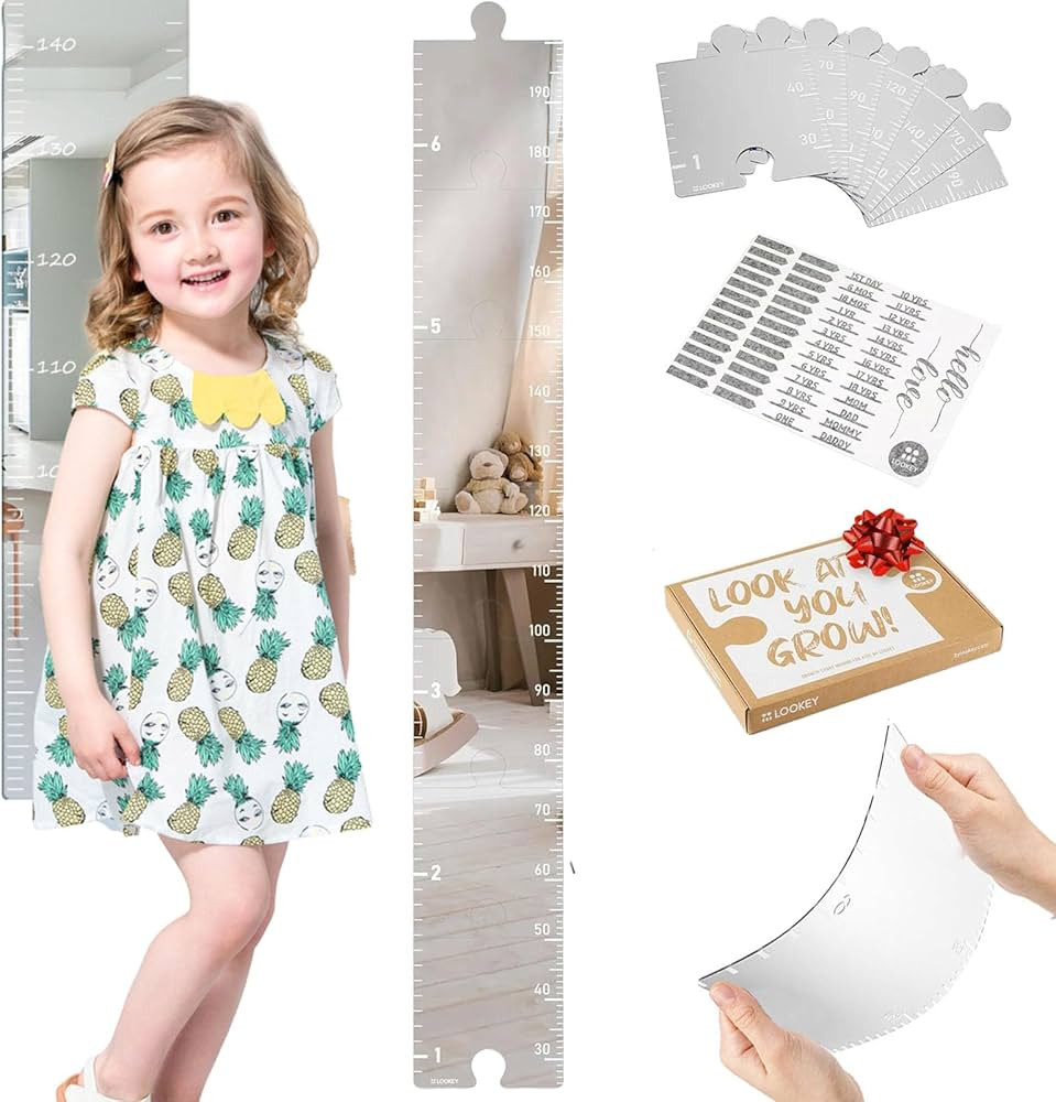 Puzzle Mirror Growth Chart, Mirror Growth Chart for Wall, Growth Chart Mirror for Wall, Growth Ch... | Amazon (US)
