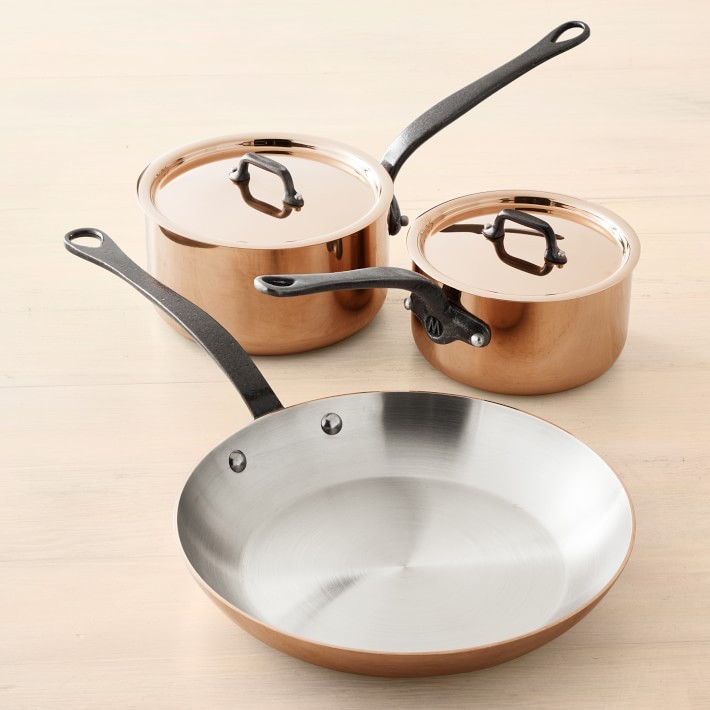 Mauviel Copper M'200 CI 5-Piece Cookware Set | Williams-Sonoma