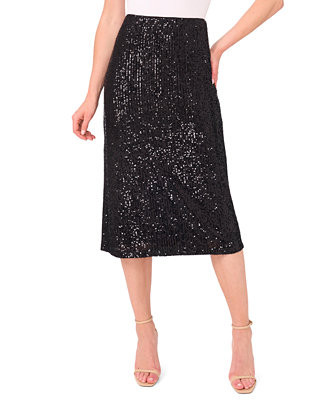 Women's Pencil Sequin Midi Skirt | Macy's