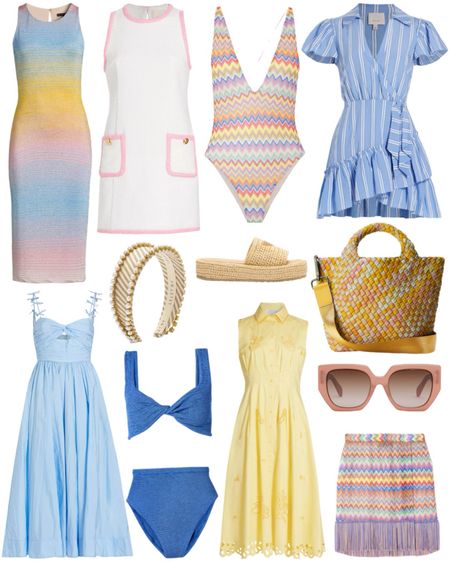 Summer dresses, summer outfits, vacation outfit ideas, swimsuits and sandals. 

#LTKSeasonal #LTKTravel #LTKSwim