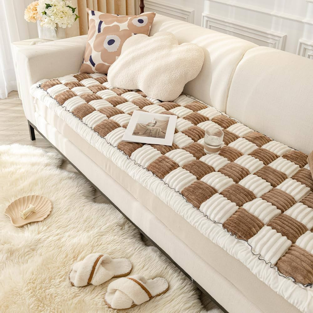 Awjcsv Dog Couch Cover Protector Large Plaid Square Pet Mat Dog Bed, Dog Blanket for Large Dogs (... | Amazon (US)