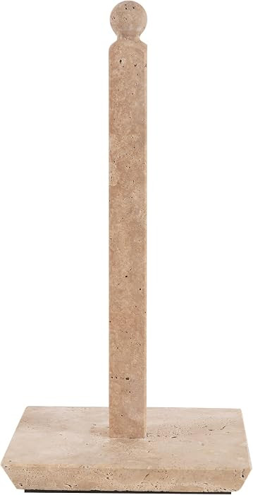 Travertine Paper Towel Holder 12.5 Inch Handmade Marble Freestanding Paper Towel Stand with Non-S... | Amazon (US)