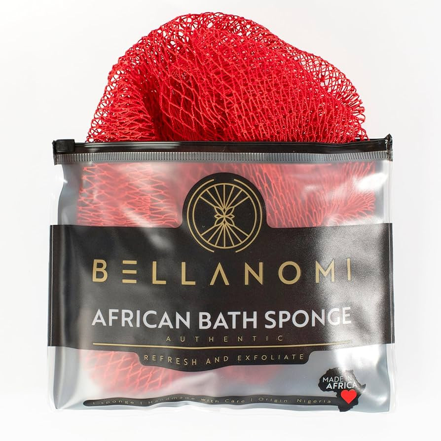 Bellanomi African Exfoliating Net Sponge, Authentic, Ethically sourced from Nigeria, 45 inches Lo... | Amazon (US)