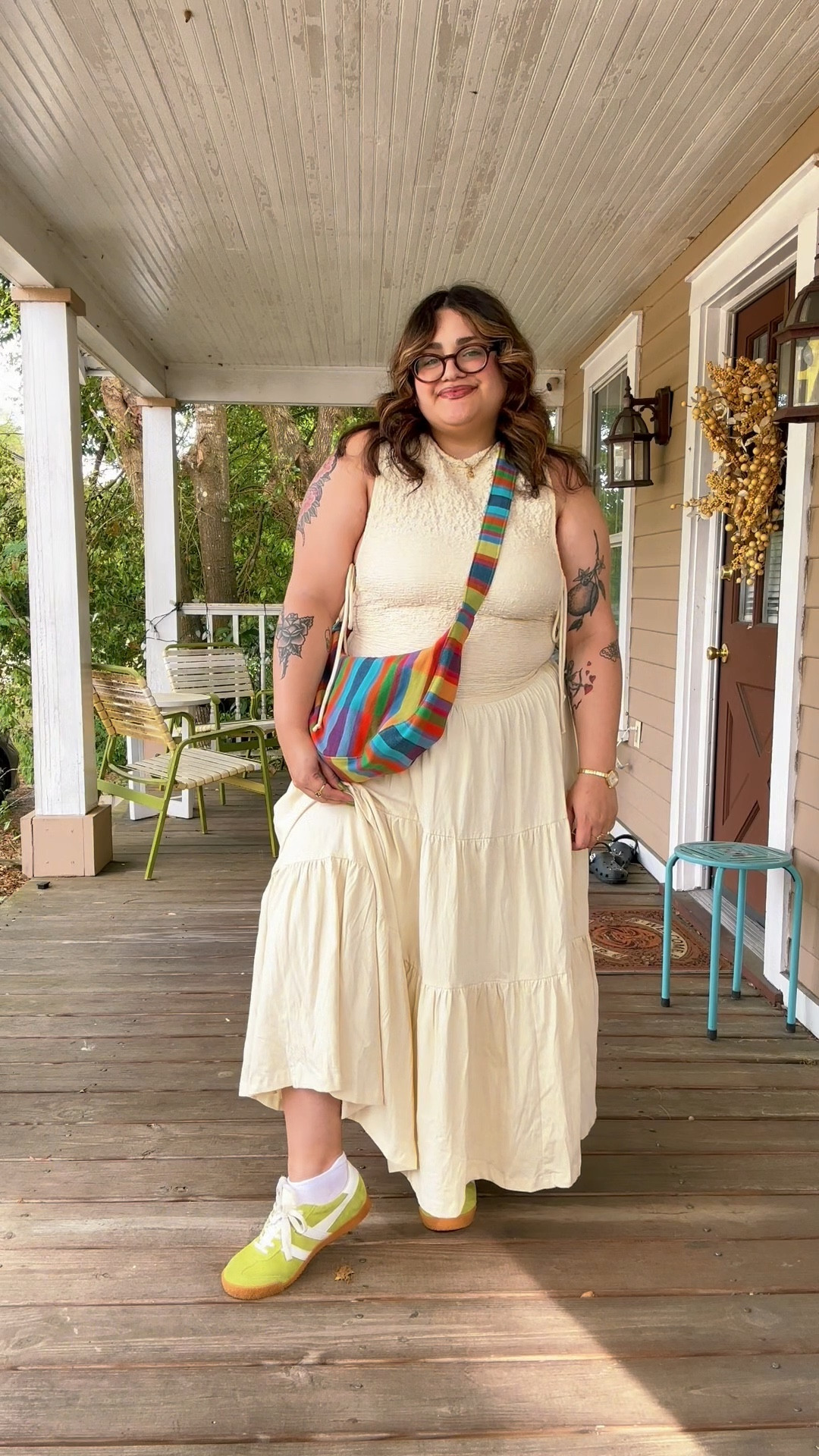 Drop waist spring/summer dress! Crescent Bag is from wildflowerbyjuju on instagram. I am wearing an xl in the dress and it does run a bit small

#LTKFindsUnder100 #LTKStyleTip #LTKMidsize