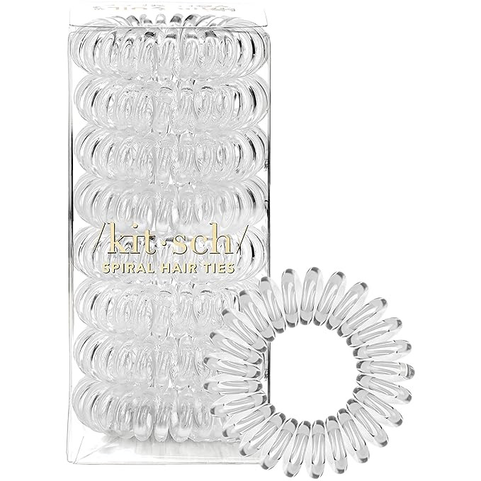 Kitsch Spiral Hair Ties for Women, Coil Hair Ties for Thick Hair, No Crease Hair Tie, Spiral Hair... | Amazon (US)