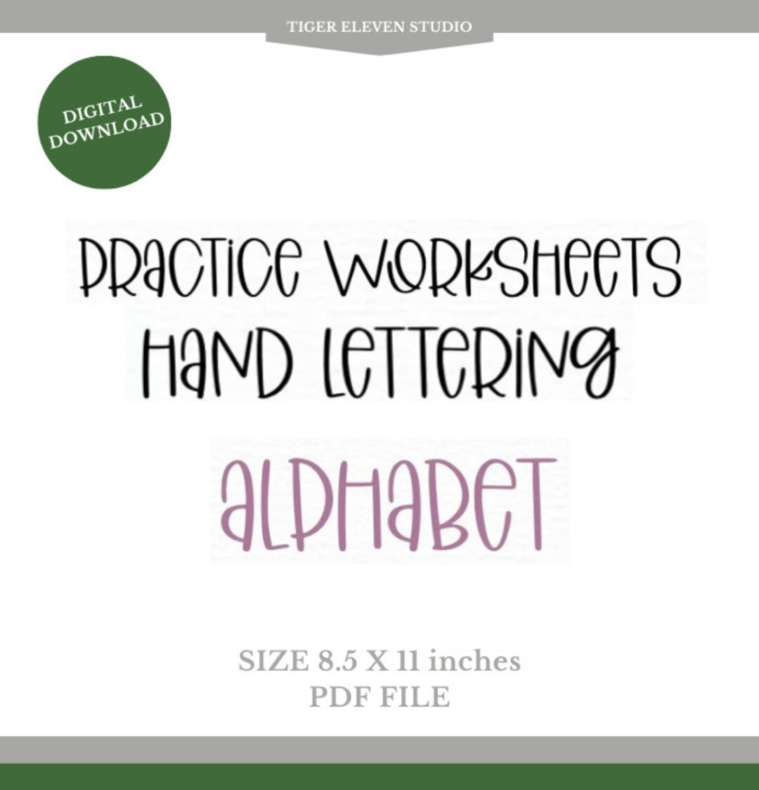 Digital Download Quirky Sweet Script Hand Lettering Workbook - Etsy | Etsy (US)