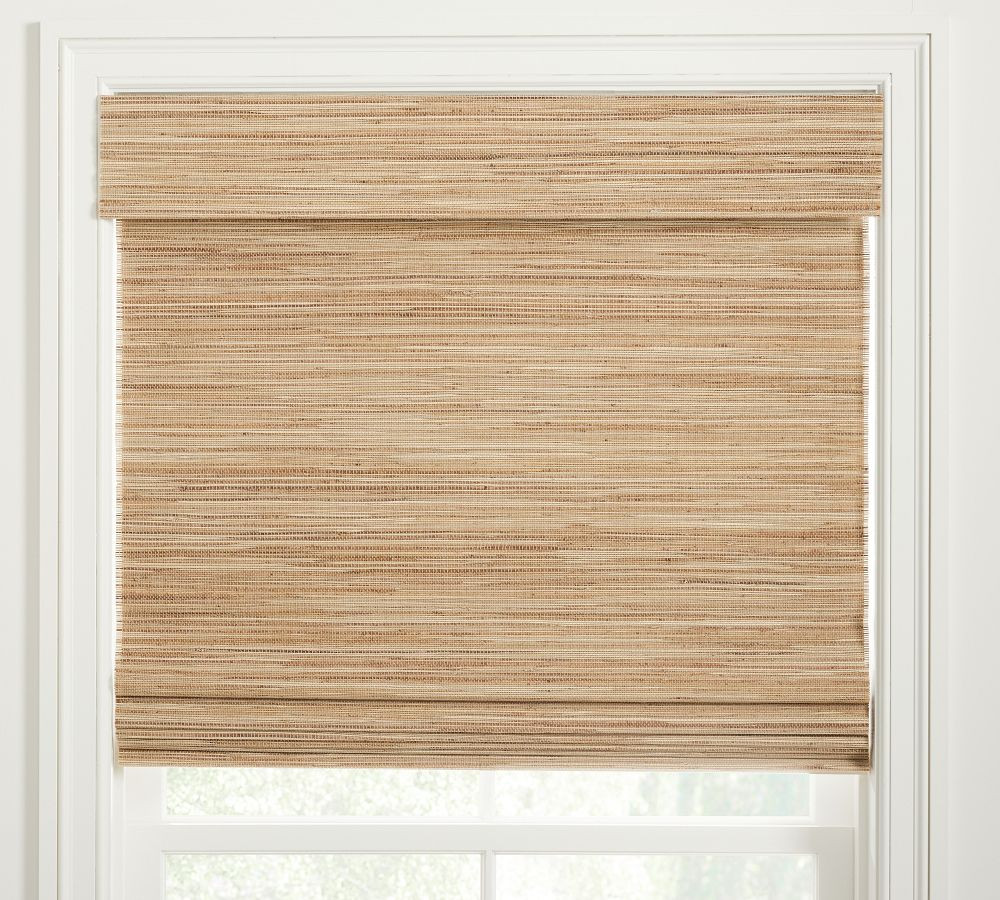 Custom Aluma Bamboo Blackout Shade, 47 x 58&amp;quot;, Light Natural | Pottery Barn (US)