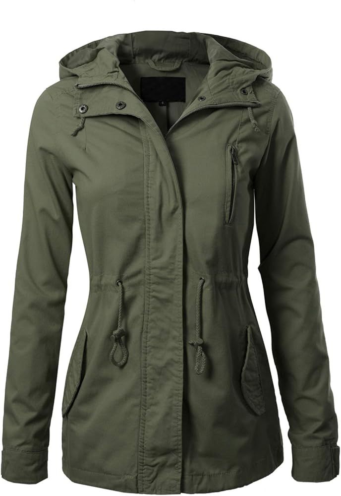 Design by Olivia Women's Military Anorak Safari Hoodie Jacket | Amazon (US)