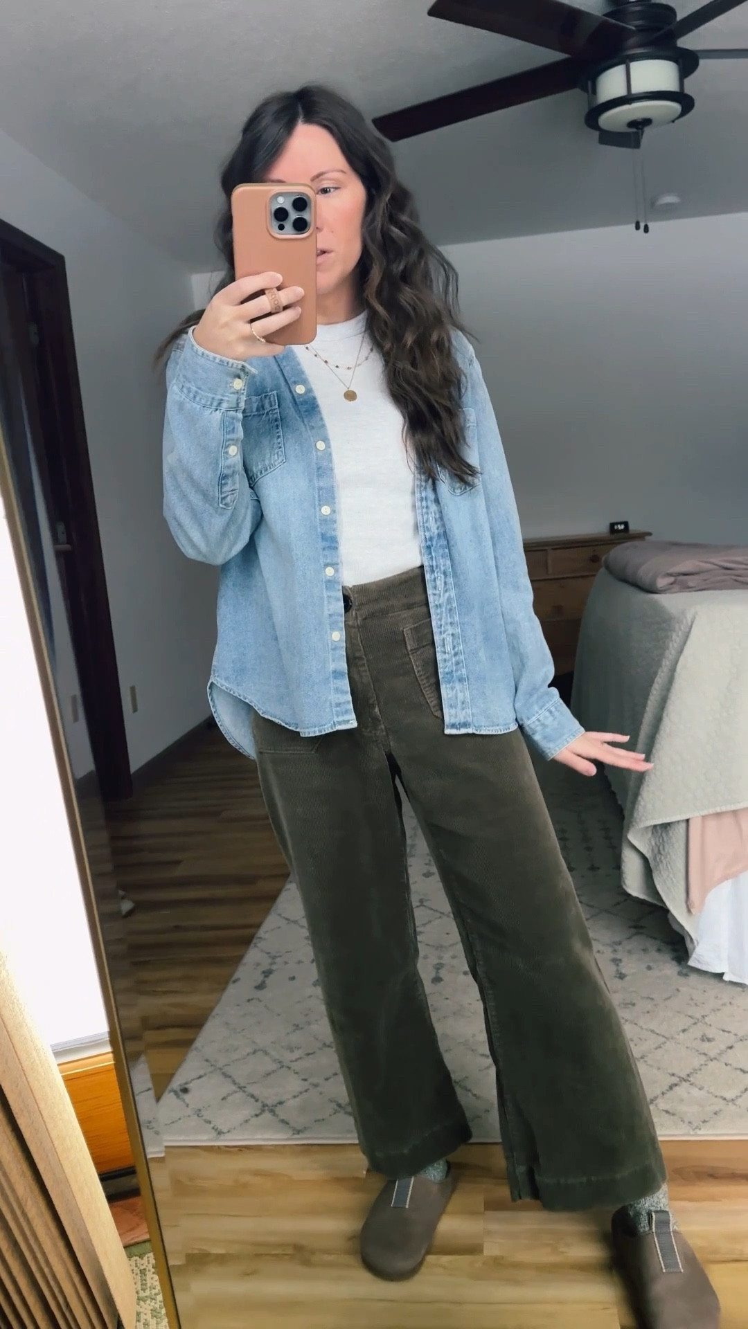 Wearing small in my tee shirt, 0 an 26” inseam in my corduroy pants (also linked the other styles. My color is seaweed). And my denim shirt is older so I linked similar. My clogs are size 6



#LTKFindsUnder50 #LTKSeasonal #LTKgrwm